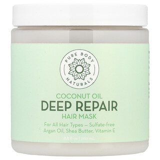 מסכת שיער לשיקום עמוק שמן קוקוס - Pure Body Naturals