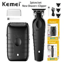 מספרי שיער מקצועי Kemei 2299 - אלחוטי נטען USB