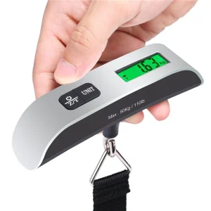 משקל דיגיטלי למזוודות - נייד עם צג LCD - 50 ק"ג