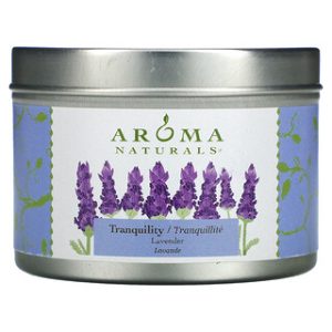 נר סויה לנסיעות - Aroma Naturals Tranquility לבנדר 2.8oz