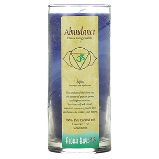 נר צ'אקרת אינדיגו Aloha Bay Abundance - 11oz