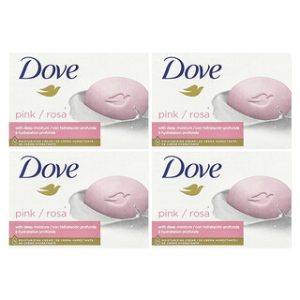 סבון Dove Beauty Bar - 4 יחידות ורוד לעור לחות