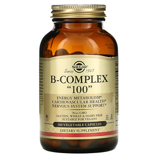 סולגאר B-Complex 100 - 100 כמוסות צמחיות