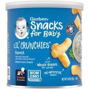 סנאק לתינוקות Gerber Lil Crunchies - בטעם ראנץ׳
