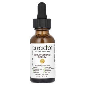 סרום ויטמין C מקצועי Pura D'or - 20% - 30 מ"ל