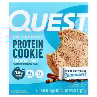 עוגיות חלבון סניקרדודל - Quest Nutrition - 4 יחידות