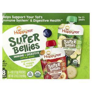 פאוצ'ים אורגניים לילדים - תערובת פירות וירקות 8 יח'