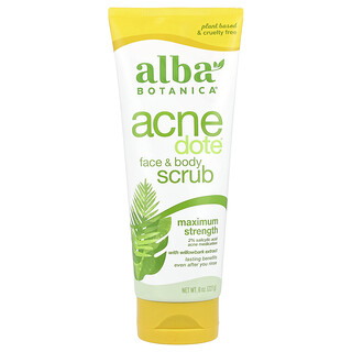 פילינג פנים וגוף Acnedote Alba Botanica - לטיפול בפצעונים