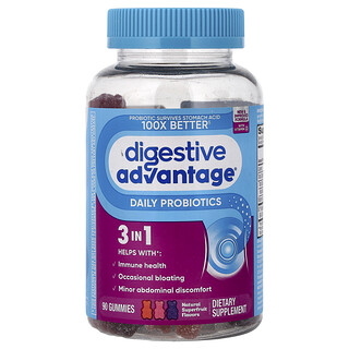 פרוביוטיקה לגומי - Schiff Digestive Advantage 90 יח'