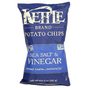 צ'יפס Kettle Foods - Sea Salt & Vinegar - 141 גרם