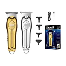 קוצץ שיער חשמלי Kemei KM-679 - זהב-כסף - USB