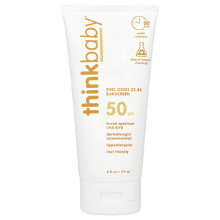 קרם הגנה Zinc Oxide SPF 50 - Thinkbaby 177ml
