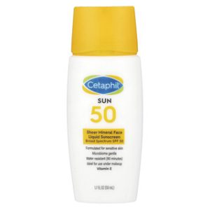 קרם הגנה לפנים Cetaphil SPF50 מינרלי - 50 מ"ל