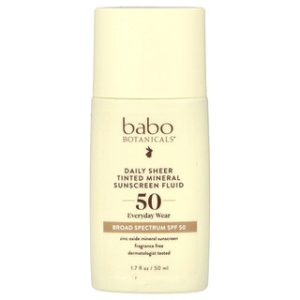 קרם הגנה מינרלי Babo Botanicals SPF 50 - ללא ריח