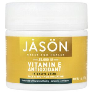 קרם ויטמין E אינטנסיבי - Jason Natural 4oz - לעור