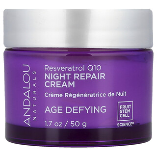 קרם לילה Andalou Naturals - ריסברטרול Q10 - 50 גרם