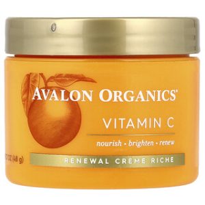 קרם פנים ויטמין C - Avalon Organics - לעור זוהר