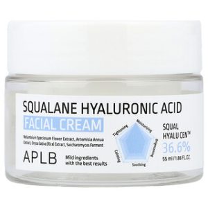 קרם פנים סקוואלן וחומצה היאלורונית - APLB 55 מ"ל