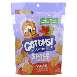 קרקרים לילדים 3+ Gerber Space Crackers מייפל - 142 גרם