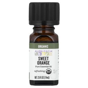 שמן אתרי אורגני תפוז מתוק Aura Cacia - 7.4 מ"ל