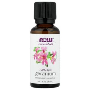 שמן אתרי גרניום NOW Foods - 30 מ"ל לטיפוח טבעי