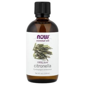 שמן אתרי ציטרונלה NOW Foods - 118 מ"ל - טבעי