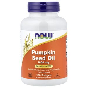 שמן זרעי דלעת NOW Foods - 100 כמוסות רכות