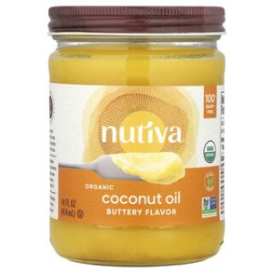 שמן קוקוס אורגני Nutiva Buttery - 414 מ"ל - טבעוני