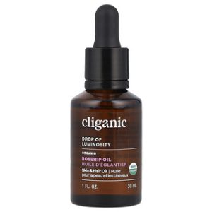 שמן רוזהיפ אורגני Cliganic - 30 מ"ל לטיפוח עור