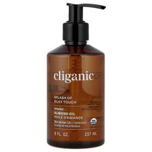 שמן שקדים אורגני Cliganic - 237 מ"ל , לעור ולשיער