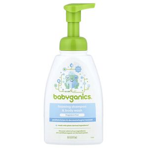 שמפו וסבון גוף Babyganics - ללא ריח - 473 מ"ל