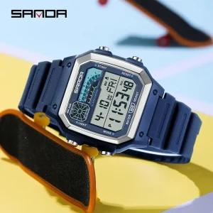 שעון יד דיגיטלי ספורט SANDA 6196 עמיד במים לגבר