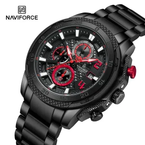 שעון יד לגבר NAVIFORCE - נירוסטה כרונוגרף