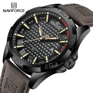 שעון יד לגבר NAVIFORCE - קוורץ ספורט עמיד למים