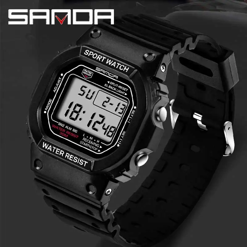 שעון ספורט דיגיטלי SANDA G Style עמיד במים ואל זעזועים