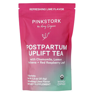 תה Postpartum Uplift Pink Stork - ליים מרענן - 15 שקיקים