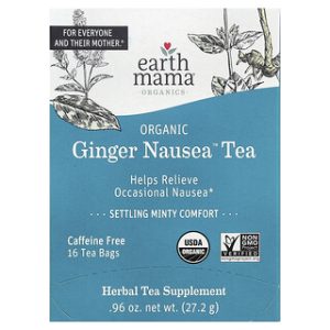 תה אורגני לבחילות ג'ינג'ר - Earth Mama - 16 שקיקים
