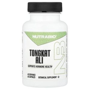 תוסף טונגקט עלי NutraBio - 60 כמוסות 200 מ"ג