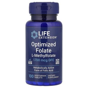 תוסף תזונה, Optimized Folate 1700 מק"ג - Life Extension