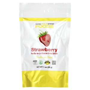 תותים מיובשים בהקפאה - California Gold Nutrition