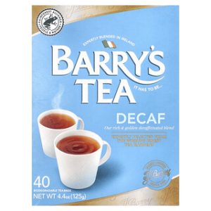 תמציתי וברור, תמציתי וברור, Barry's Tea Decaf Blend - 40 שקיקי תה - 125 גרם