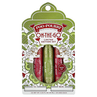 תרסיס אסלה Poo-Pourri On-The-Go - מארז מהודר 3 יחידות