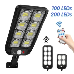 100,200 לד פנס רחוב סולארי IP65 עמיד למים
