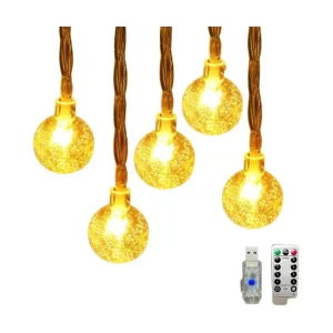10m LED גופי תאורה גלובוס חוץ USB - קישוט חג מולד