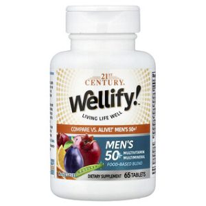 21st Century Wellify™ גברים 50+ - מולטי ויטמין 65 טבליות