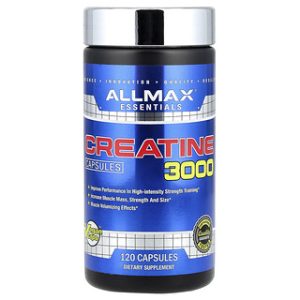 ALLMAX Creatine 3000 - קריאטין טהור, 120 כמוסות צמחיות