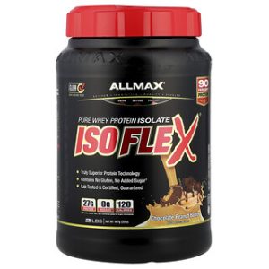 ALLMAX ISOFLEX חלבון מי גבינה מבודד בוטנים-שוקולד 2 ליברות