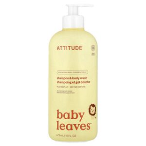 ATTITUDE Baby Leaves- שמפו וסבון גוף אגס- 473 מ"ל