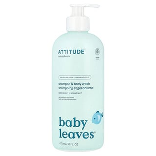 ATTITUDE Baby Leaves - שמפו וסבון גוף מרגיע לתינוק
