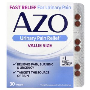 AZO- הקלה בכאבי שתן 95 מ"ג - 30 טבליות